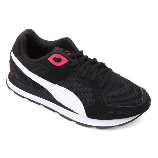 Tênis Puma Vista BDP - Preto e Rosa Menor preço em Tênis Puma Vista BDP - Preto e Rosa