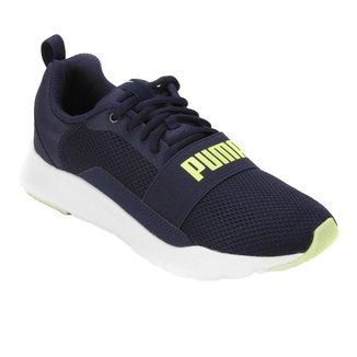 Tênis Puma Wired Juvenil - Marinho e Verde