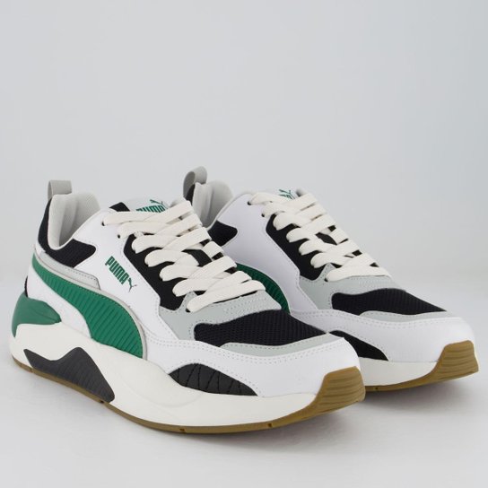Tênis Puma X-Ray 2 Square Branco Preto e Verde