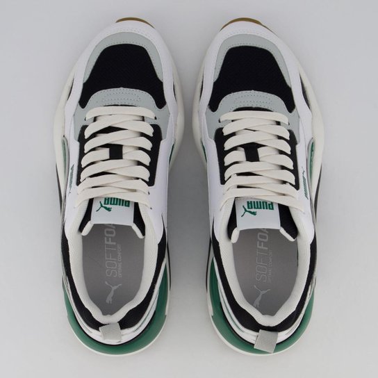 Tênis Puma X-Ray 2 Square Branco Preto e Verde