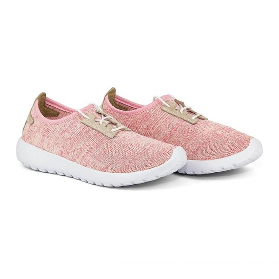 Tênis Q&A Jogger Feminino com Cadarço - Rosa