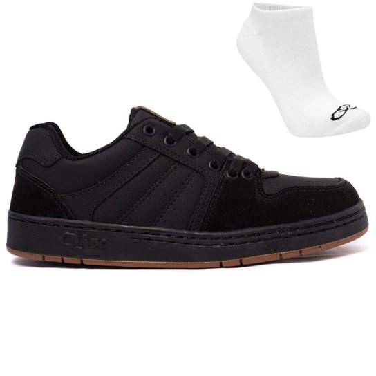 Tênis Qix 80'S Masculino + Meias Originais - Preto Menor preço em Tênis Qix 80'S Masculino + Meias Originais - Preto