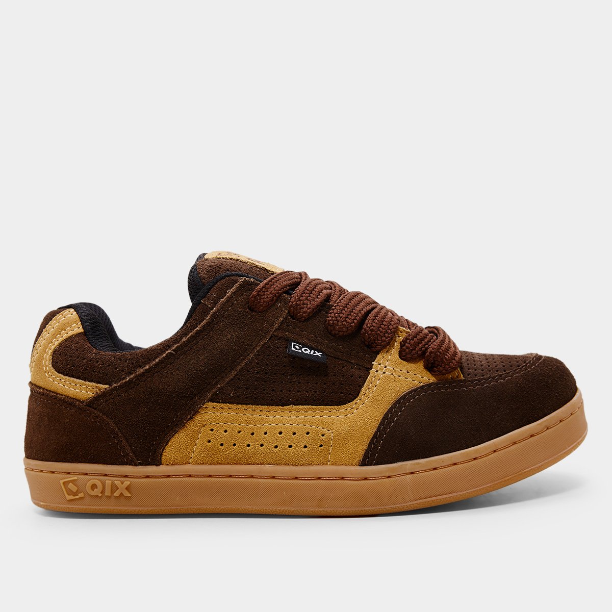 Tênis Qix Am Suede Masculino - Preto+Amarelo | Netshoes