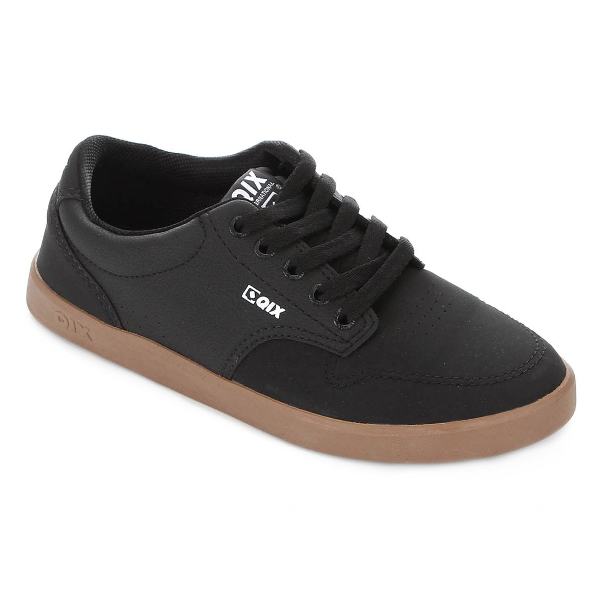 Shoe TÃªnis Qix Base Preto Preto Sapatenis Masculino Qix Qix Base Tenis Qix  Preto E Marrom