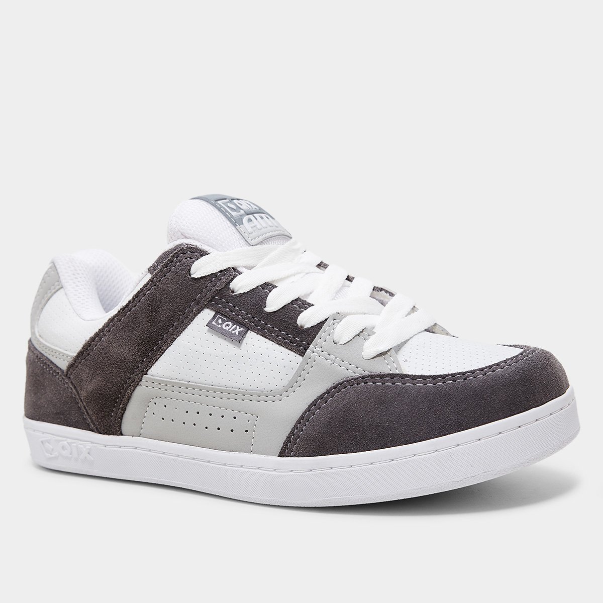 Tênis Qix Básico AM - Chumbo+Branco | Netshoes
