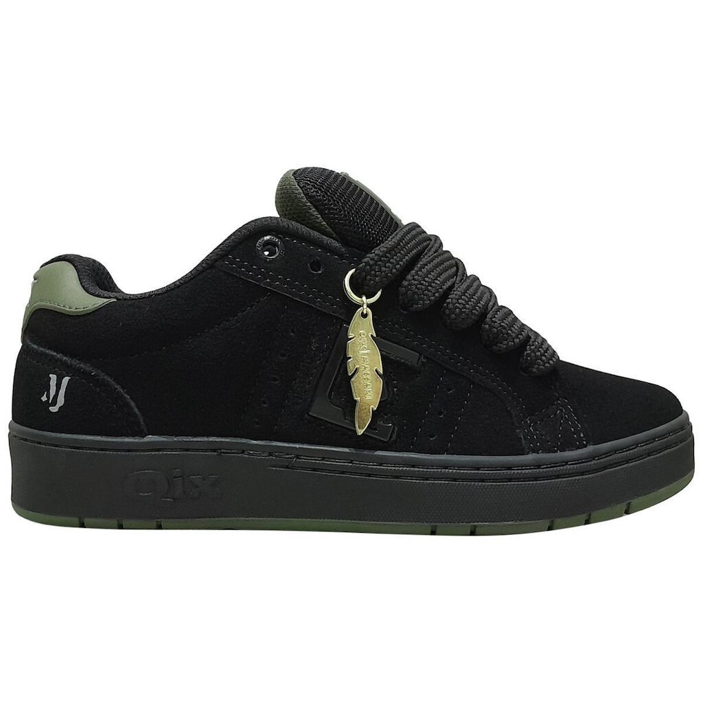 Tênis Qix Combat Massaki Retro Camurça Robusto Preto