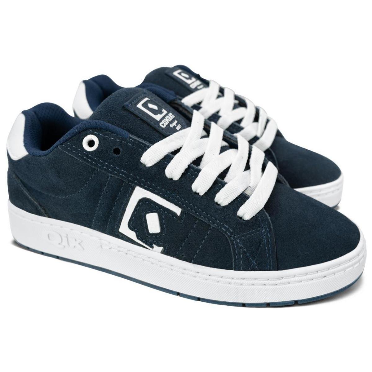 Tênis Qix Combat Suede Marinho Branco Menor preço em Tênis Qix Combat Suede Marinho Branco