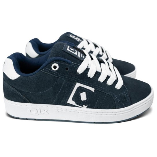 Tênis Qix Combat Suede Marinho Branco