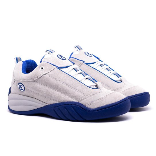 Tênis Qix Contest 01 Couro Camurça Relançamento - Cinza+Azul Menor preço em Tênis Qix Contest 01 Couro Camurça Relançamento - Cinza+Azul
