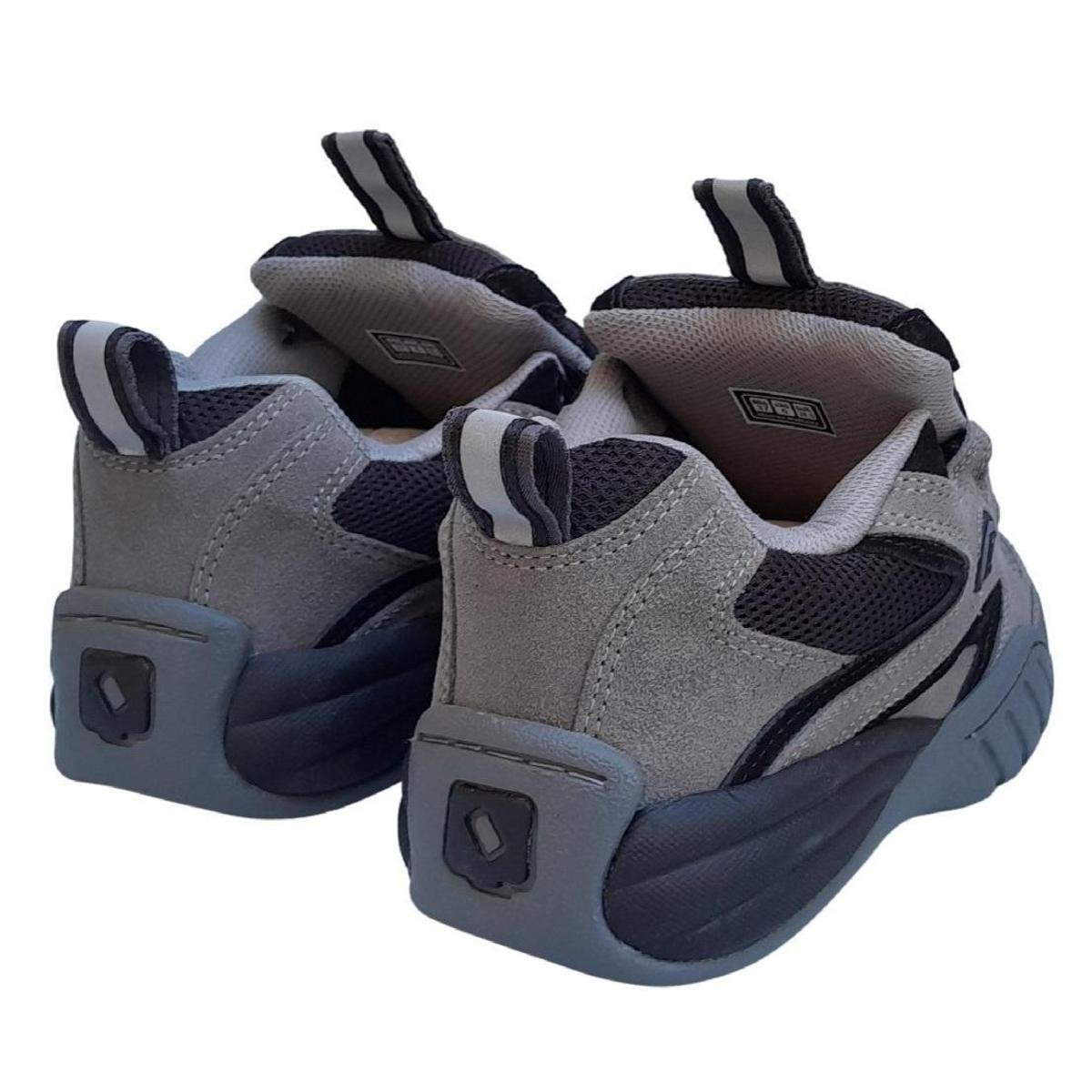 Tênis Qix Contest 02 911 Refletivo Robusto Plasma Sneaker Cinza