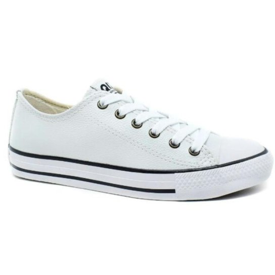 Tenis Qix Couro Hills Low Star Feminino - Branco Menor preço em Tenis Qix Couro Hills Low Star Feminino - Branco