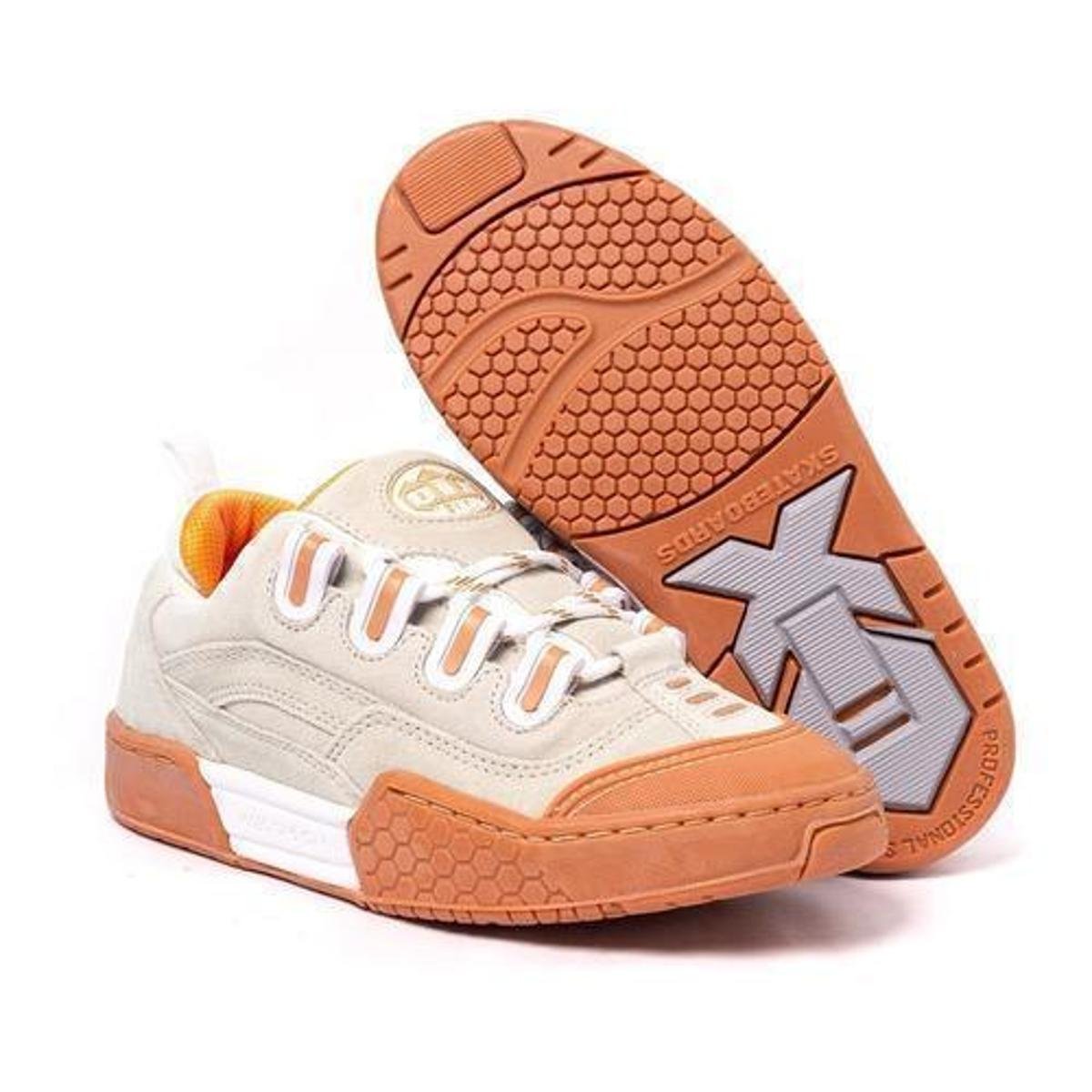 Tênis Qix Hexagon Alvejado Natural - Bege | Netshoes