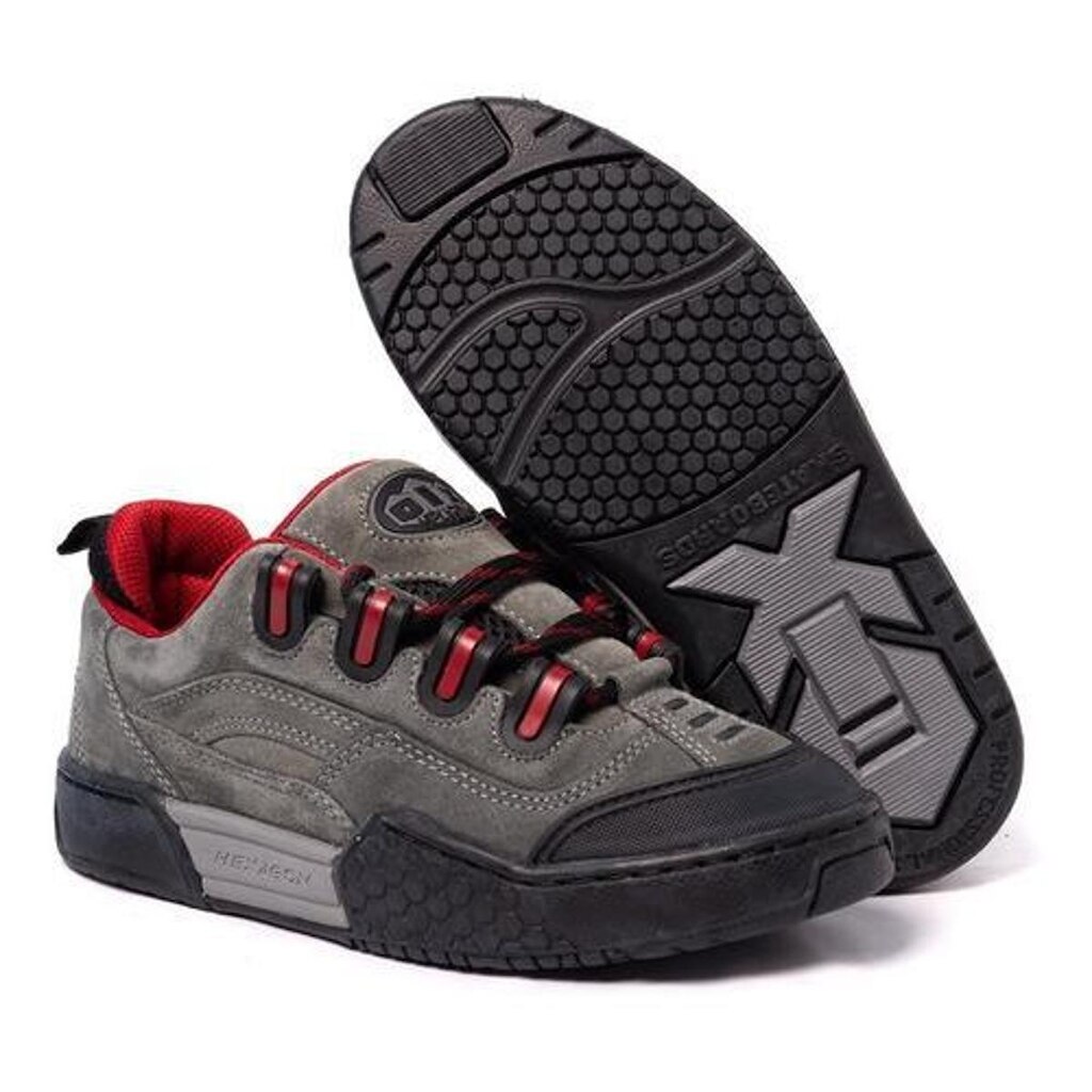 Tênis Qix Hexagon Cinza Chumbo Preto
