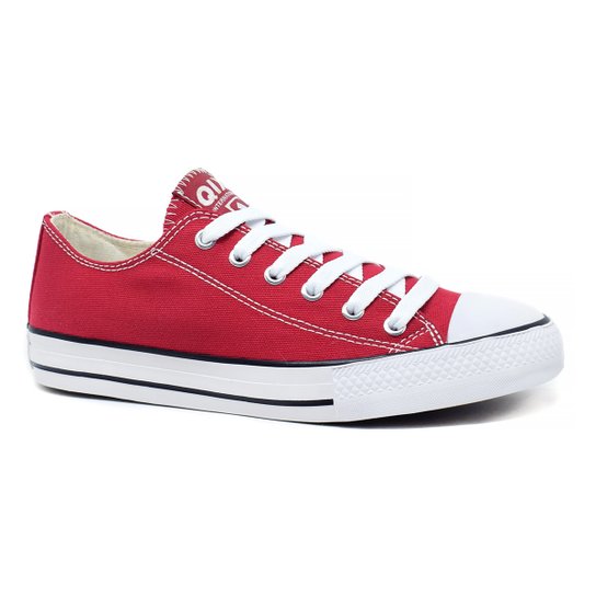 Tênis Qix Hills Low Feminino - Vermelho Menor preço em Tênis Qix Hills Low Feminino - Vermelho