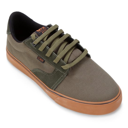 Tênis Qix Liso Básico - Verde Militar Menor preço em Tênis Qix Liso Básico - Verde Militar