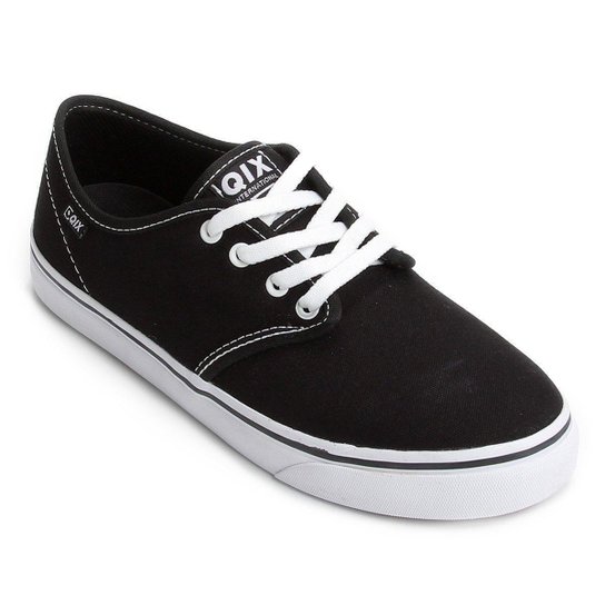 Tênis QIX NB Vulcan - Preto+Branco Menor preço em Tênis QIX NB Vulcan - Preto+Branco