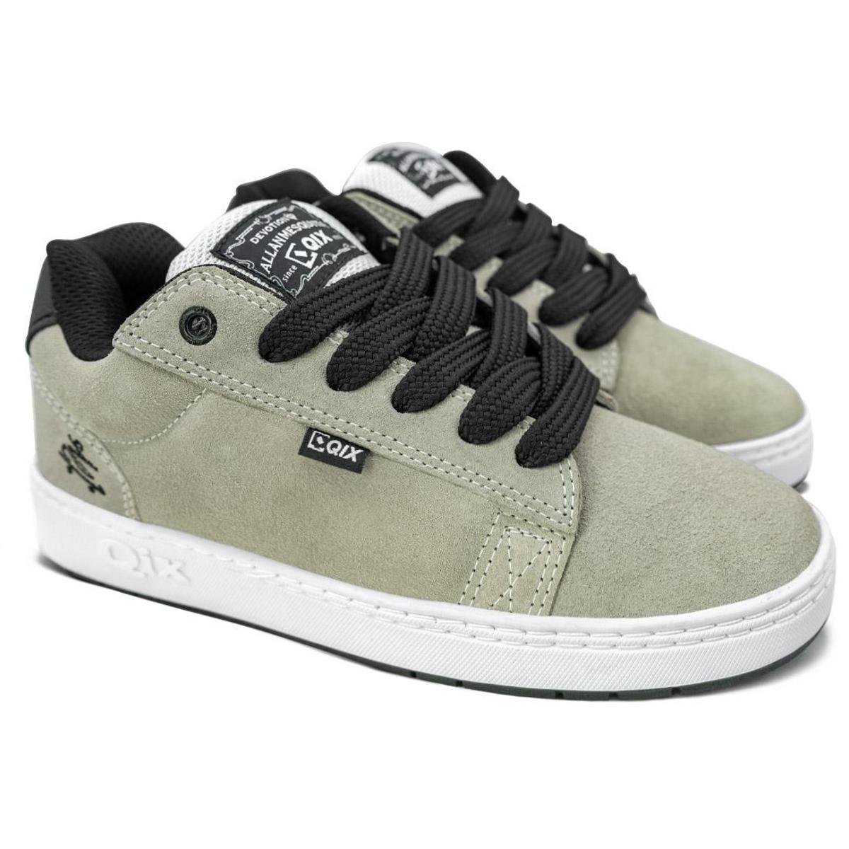 Tênis Qix Pro Model Allan Mesquita x Chorão Preto Menor preço em Tênis Qix Pro Model Allan Mesquita x Chorão Preto