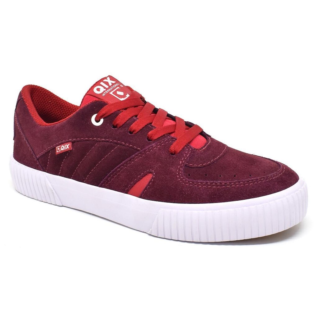 Tenis Qix Shark Camurça  BORDO 39