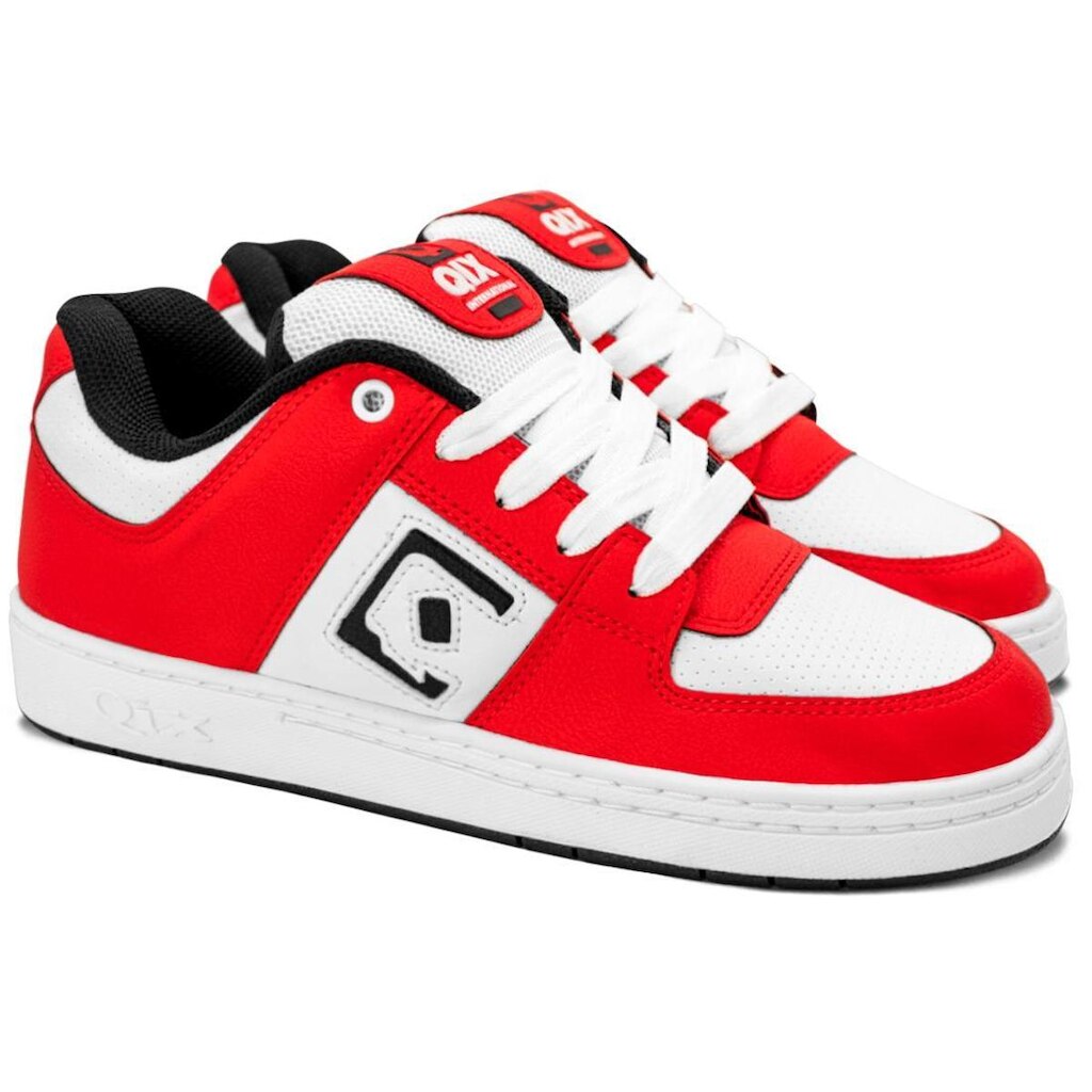 Tênis Qix Skate Retrô 90s MG Branco Preto