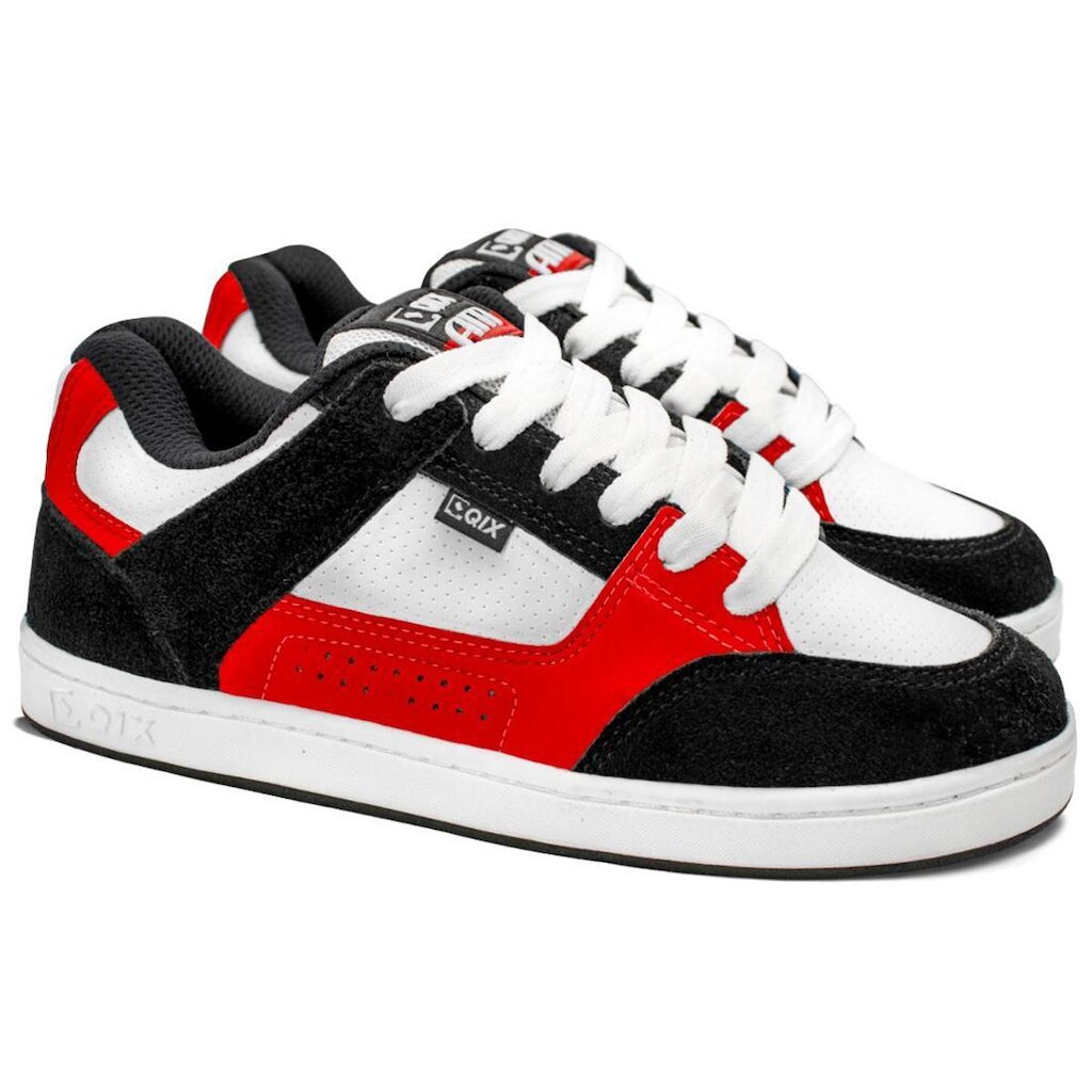 Tênis Qix Skate Retrô AM Vermelho Branco