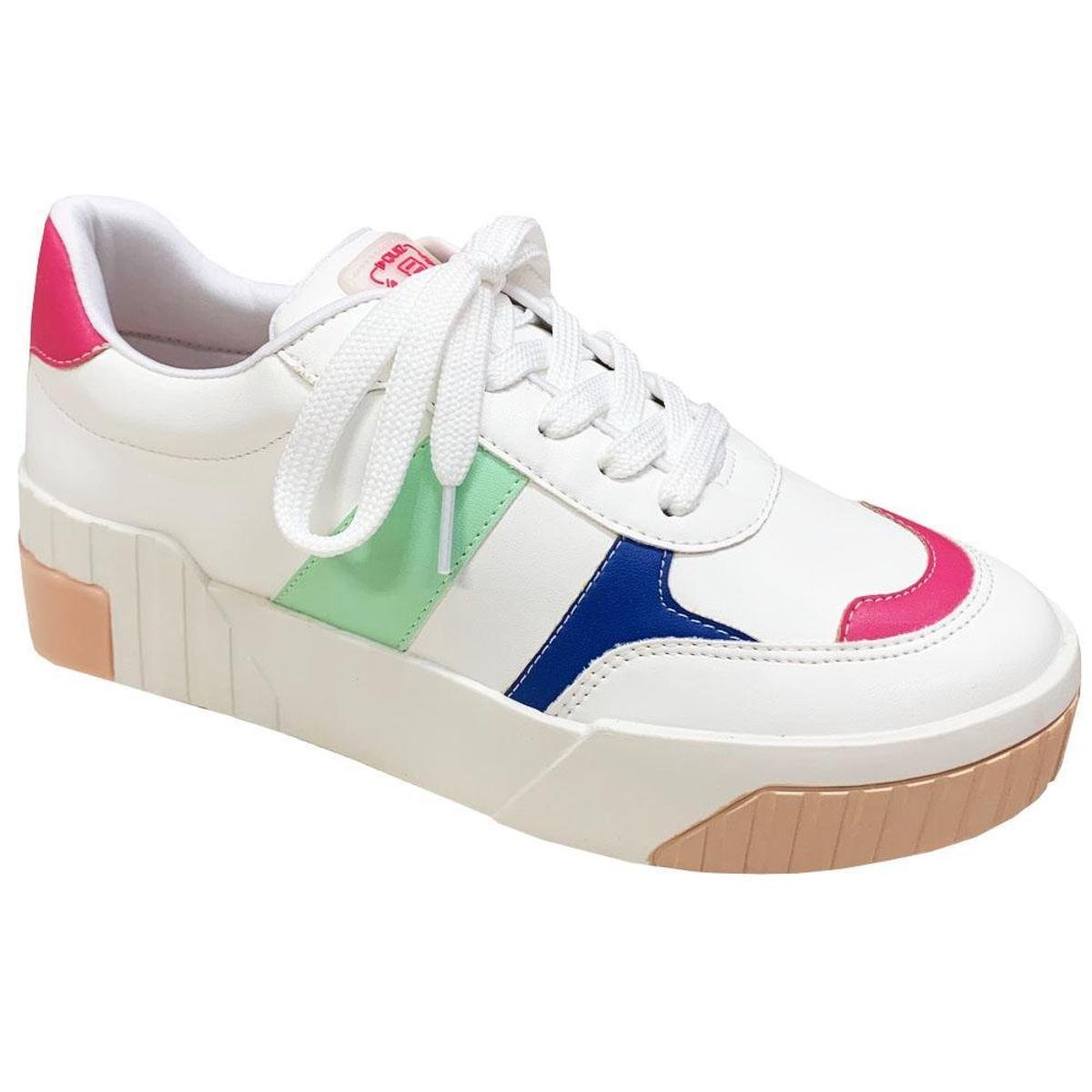 Tenis quiz flatform branco Clearance