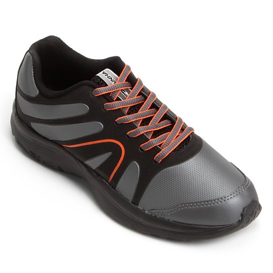 Tênis Rainha Burn Masculino Preto+Cinza Netshoes