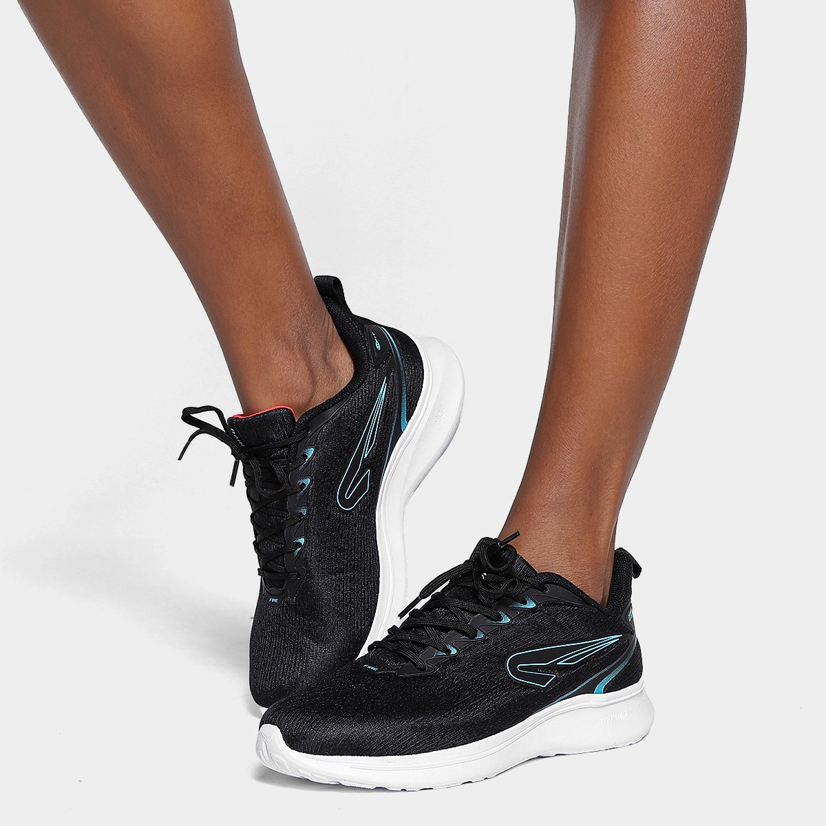 Tênis Rainha Fire Feminino Preto+Azul Netshoes