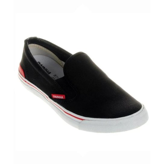 Tênis Rainha Masculino Iate II - Preto+Branco
