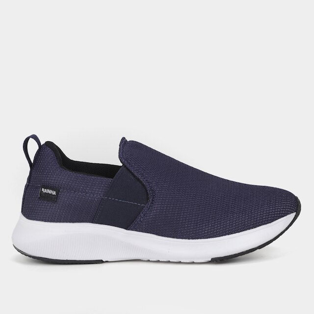 Tênis Rainha Slip On Back Masculino - Marinho+Branco é boa?