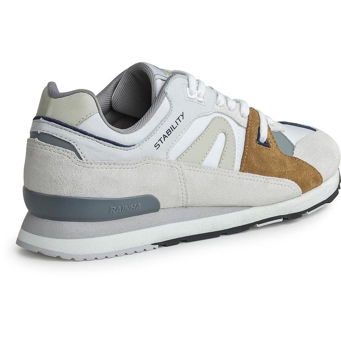 Tênis Rainha Unissex System Stability Branco+Marrom Netshoes