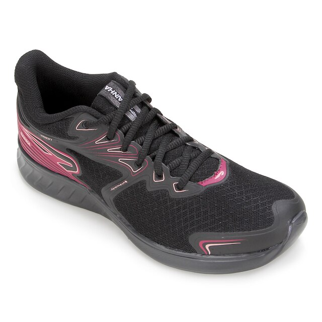 Menor preço em Tênis Rainha Vision Feminino - Preto+Rosa
