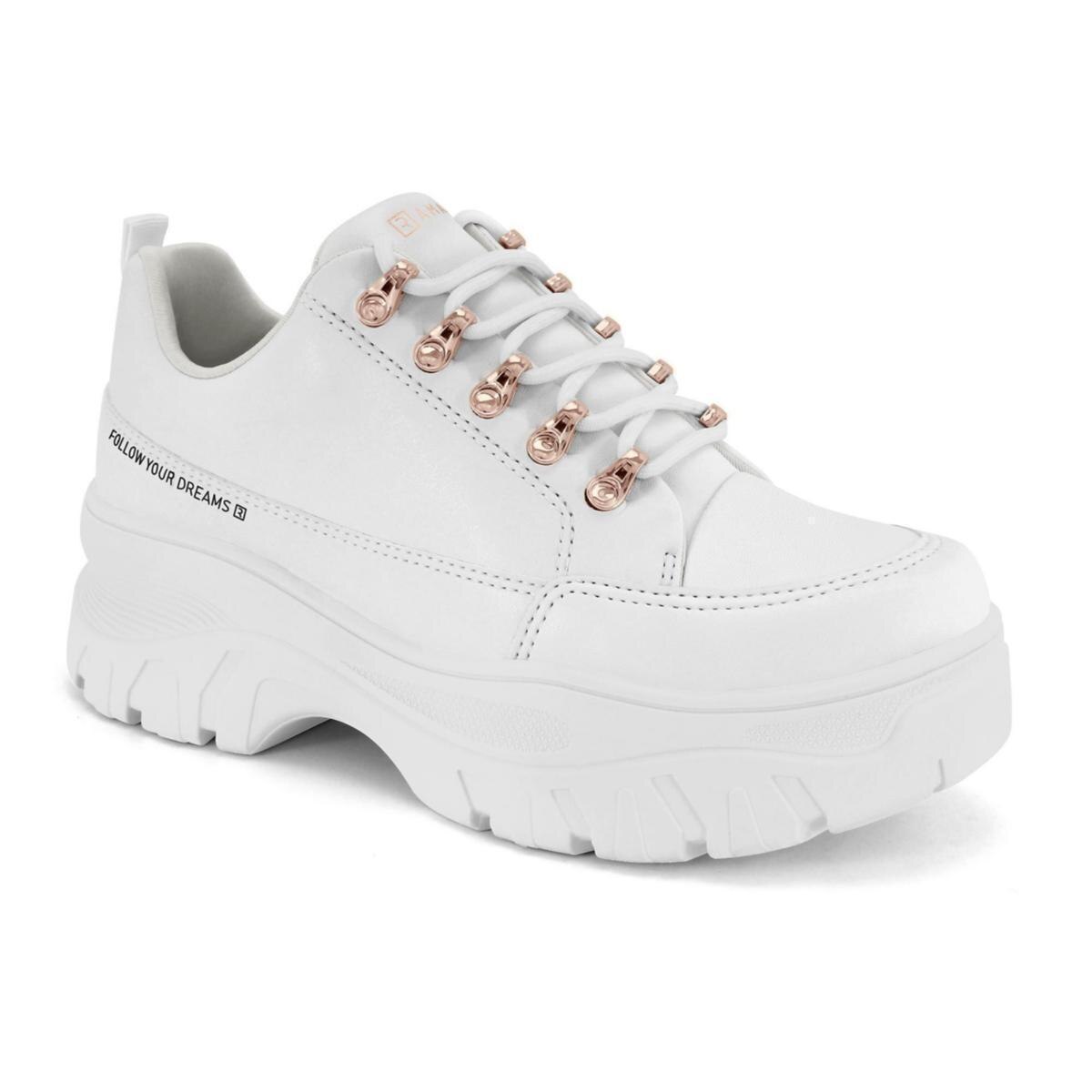Tenis Ramarim 2286104-03 Chunky Feminino - Branco | Netshoes