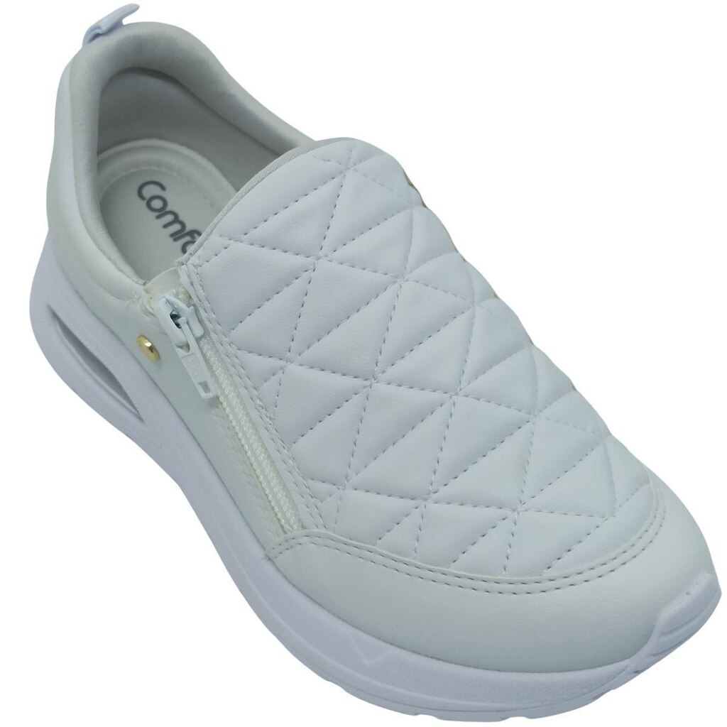 Tênis Ramarim Feminino com Zíper Lateral e Sola 3cm