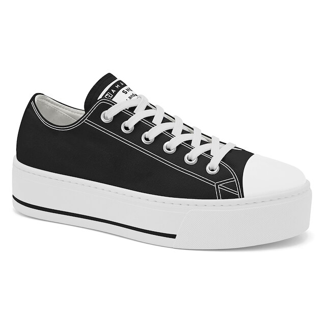 Tênis Ramarim Flatform Feminino - Preto+Branco é boa?