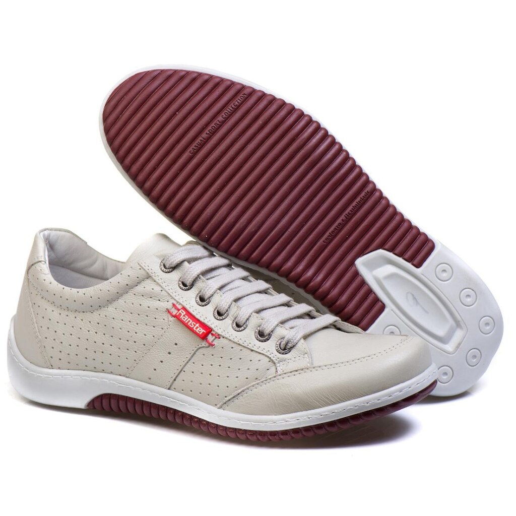 Tênis Ranster Casual Masculino couro legítimo – Leve, Sofisticado e Confortável