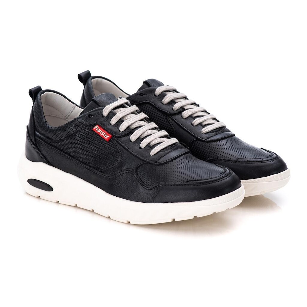 Tênis Ranster Sneaker Masculino em Couro Natural com Tecnologia de Absorção de Impactos