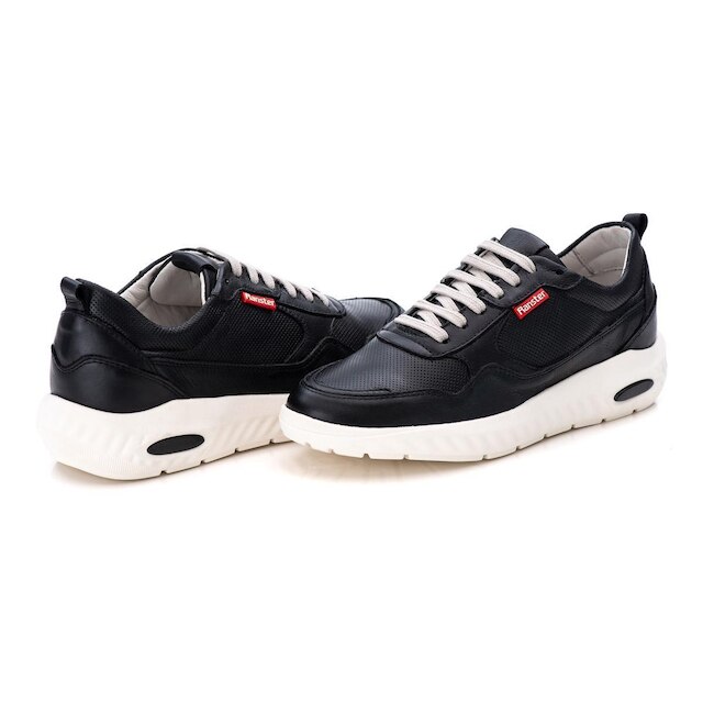 Tênis Ranster Sneaker Masculino em Couro Natural com Tecnologia de Absorção de Impactos