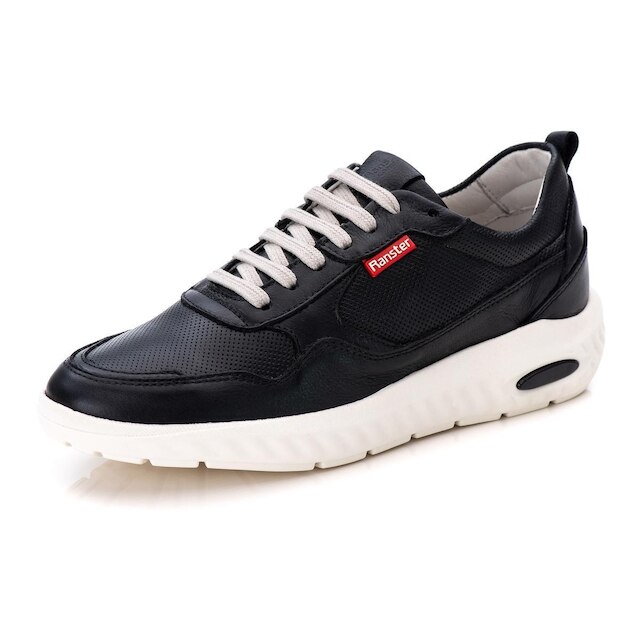 Tênis Ranster Sneaker Masculino em Couro Natural com Tecnologia de Absorção de Impactos