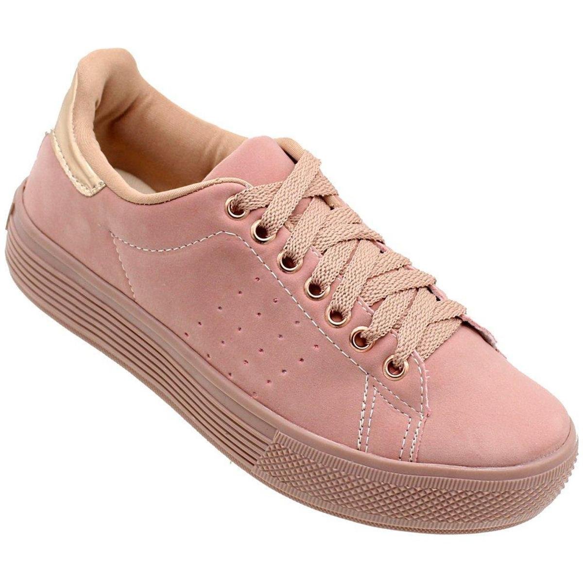 Compre Tênis Record Jogging Preto/Rosa Record Online