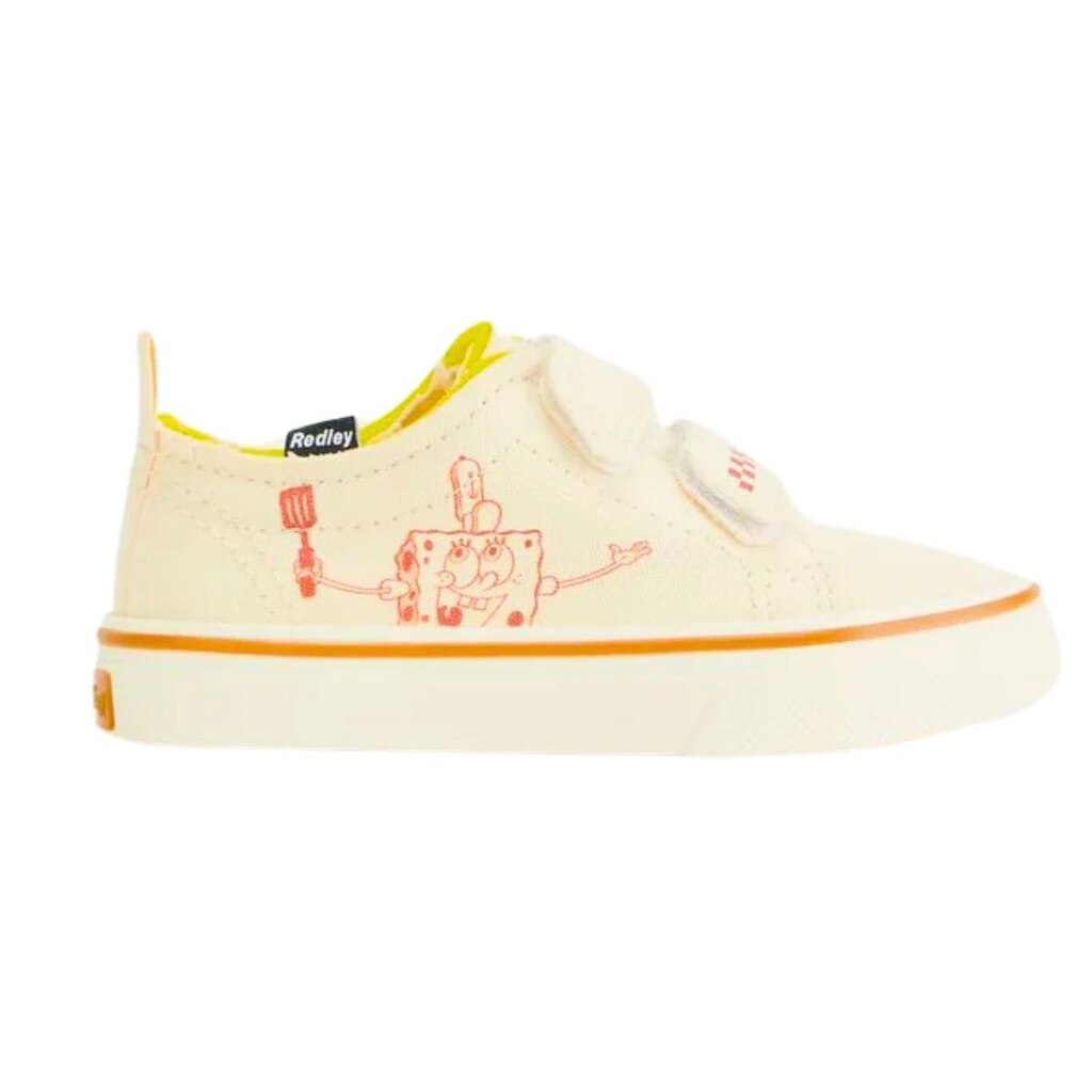 Tênis Redley Clip Juvenil Collab Bob Esponja Cru Amarelo