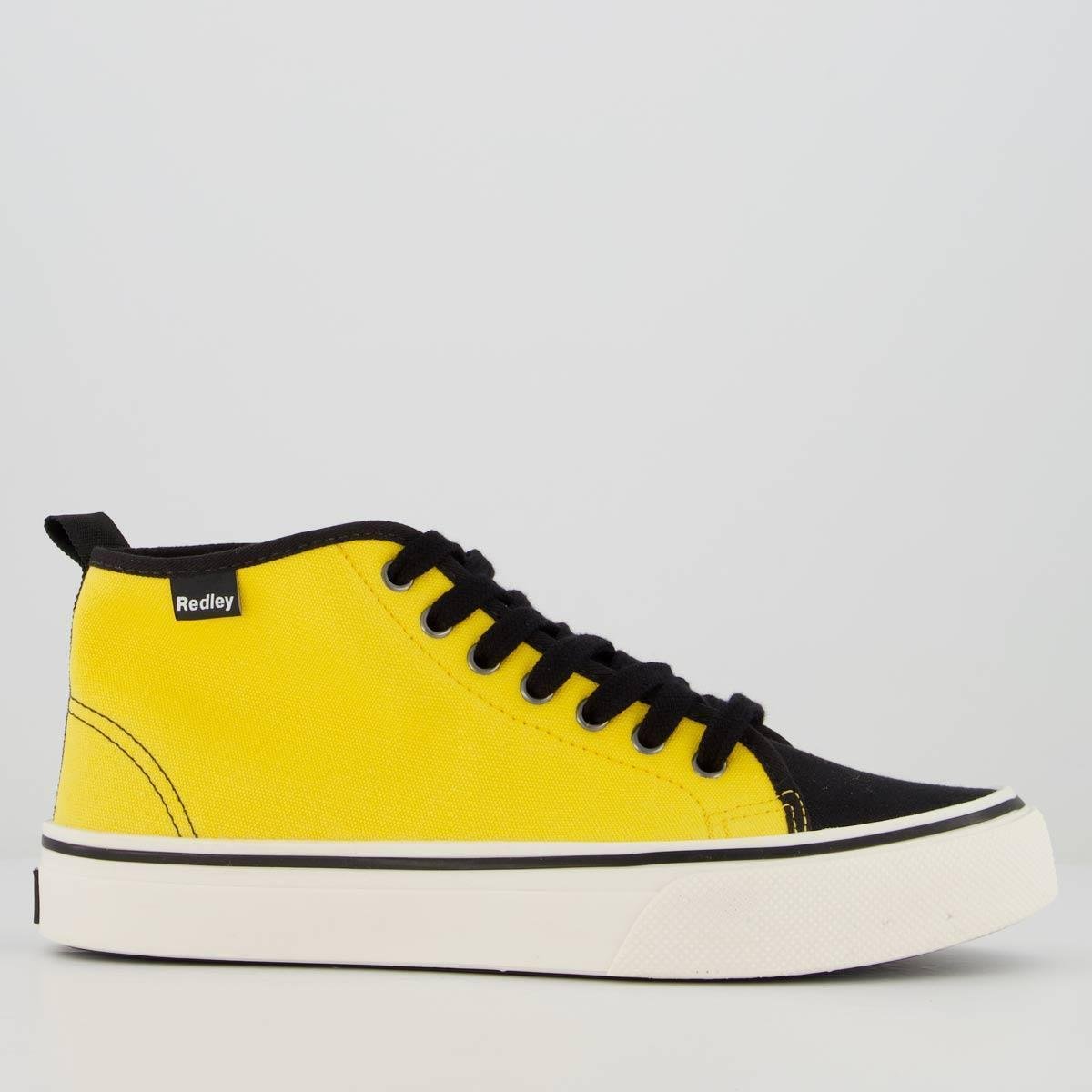 Tênis Redley Originals Bicolor Cano Médio Amarelo e Preto