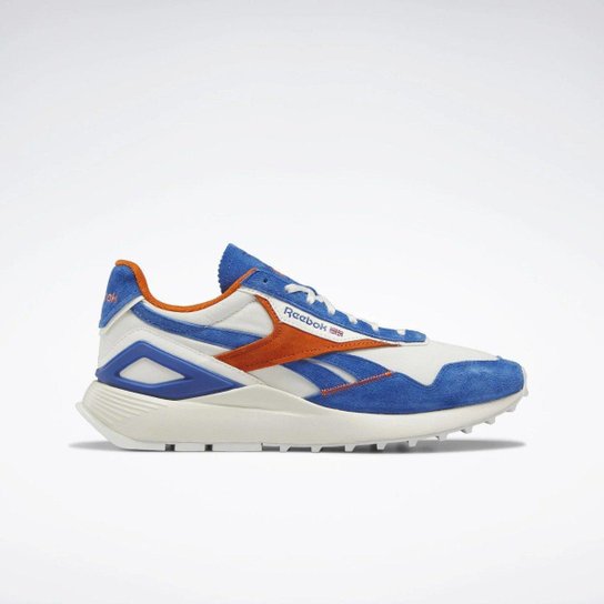 Tênis Reebok Classic Leather Legacy - Azul/Laranja - Azul+Laranja Menor preço em Tênis Reebok Classic Leather Legacy - Azul/Laranja - Azul+Laranja