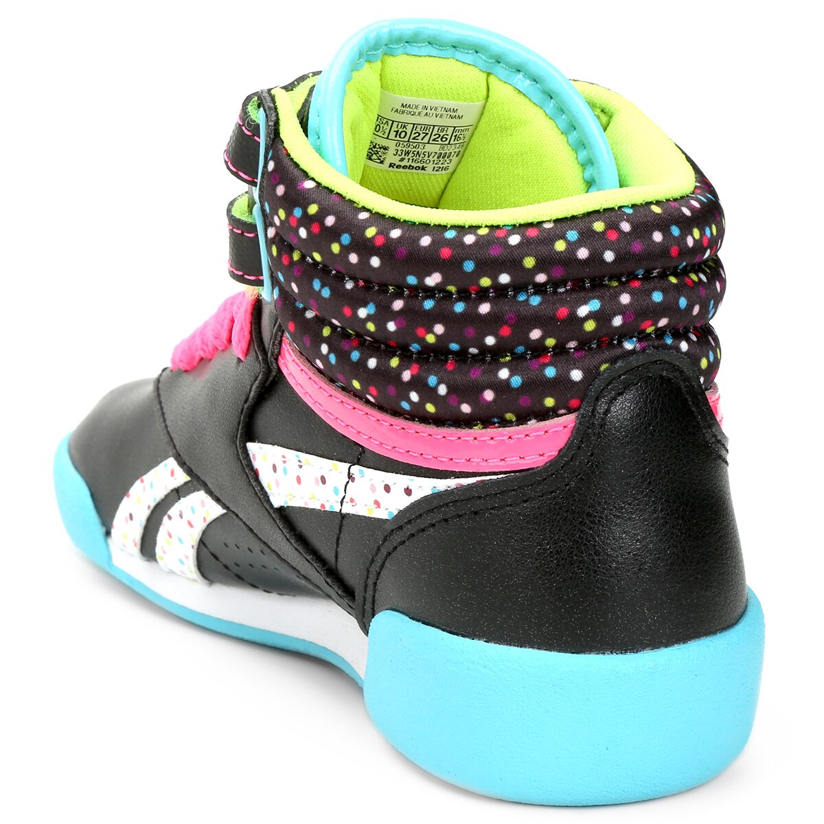tenis reebok infantil cano alto