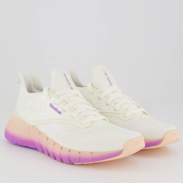 Tênis Reebok Nano Gym Feminino Off White e Rosa