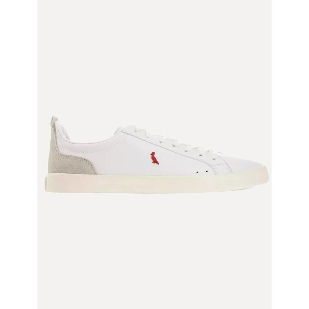 Tênis Reserva Masculino Couro Casual Pica-Pau Branco