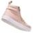 Tenis Rosa Cano longo Com Sola De Borracha Plataforma. - Branco