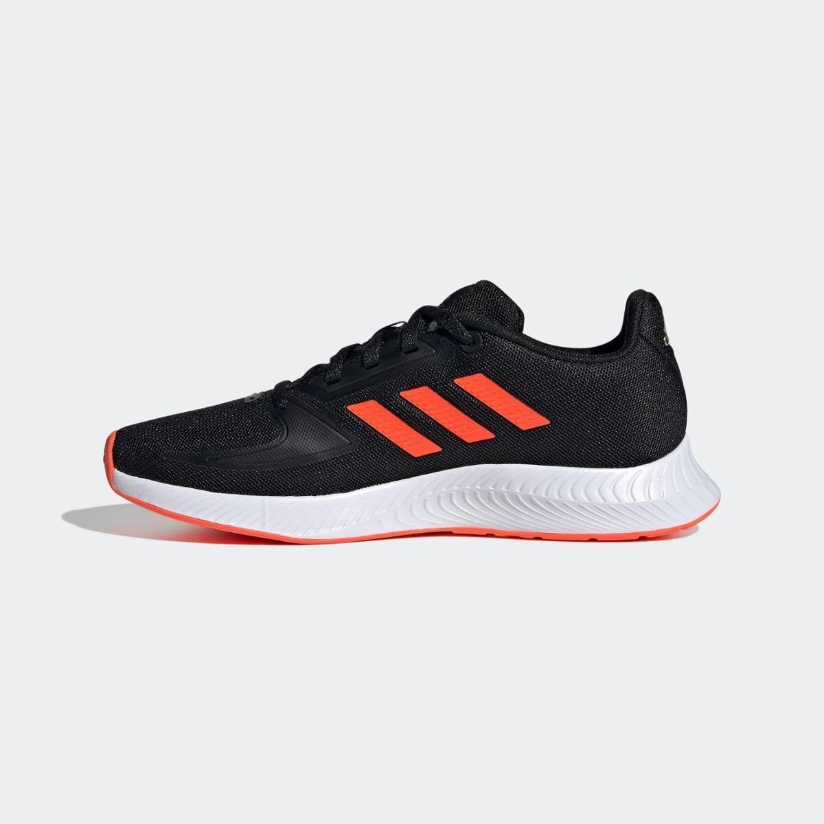 tenis adidas preto com laranja