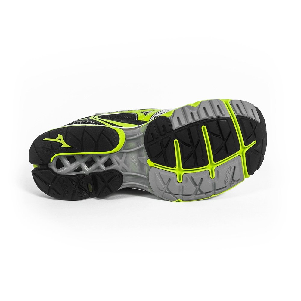Tenis Running Mizuno Wave Creation 17 - Cinza+Verde Limão | Netshoes