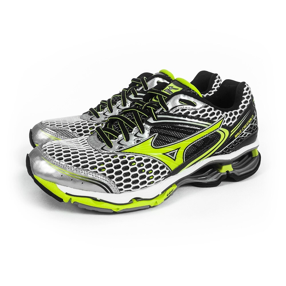 Tenis Running Mizuno Wave Creation 17 - Cinza+Verde Limão | Netshoes