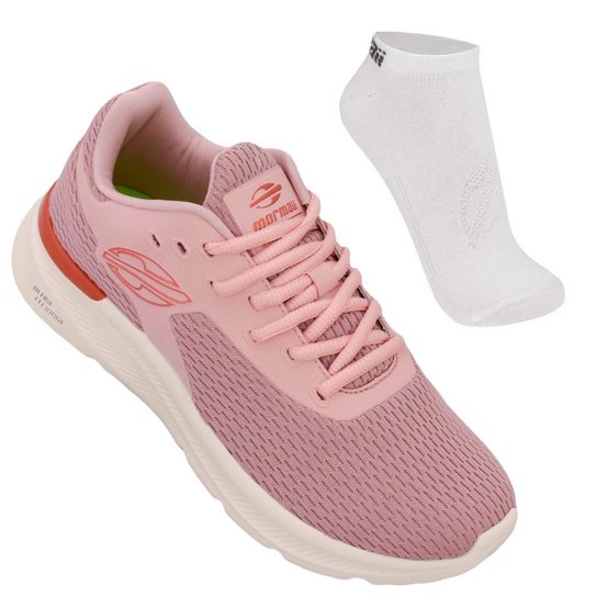 Tênis Running Mormaii Clone + Meia Mormaii Trifil - Rosa Claro Menor preço em Tênis Running Mormaii Clone + Meia Mormaii Trifil - Rosa Claro